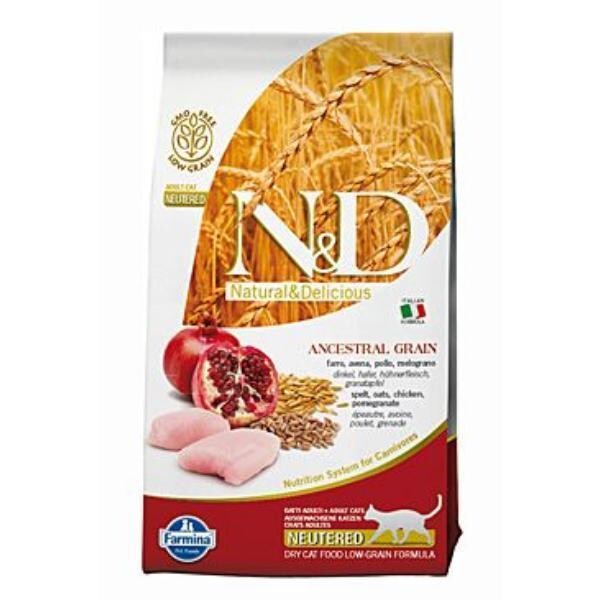 N&D Low Grain CAT Neutered Chicken & Pomegranate
