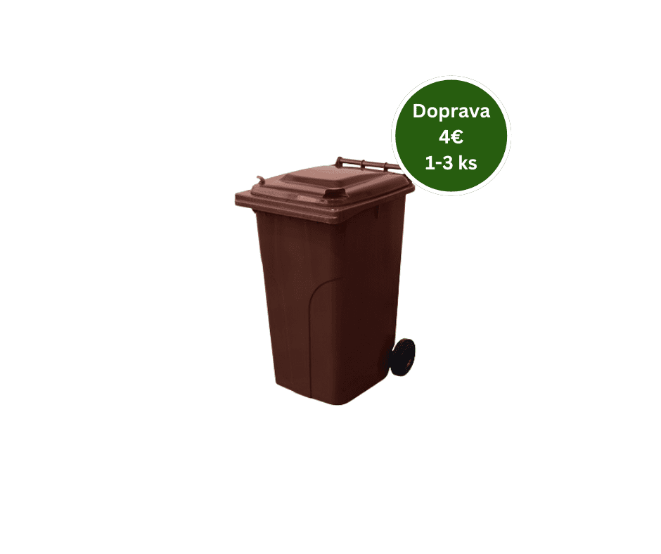 Popolnica Odpadová nádoba 240L - Hnedá