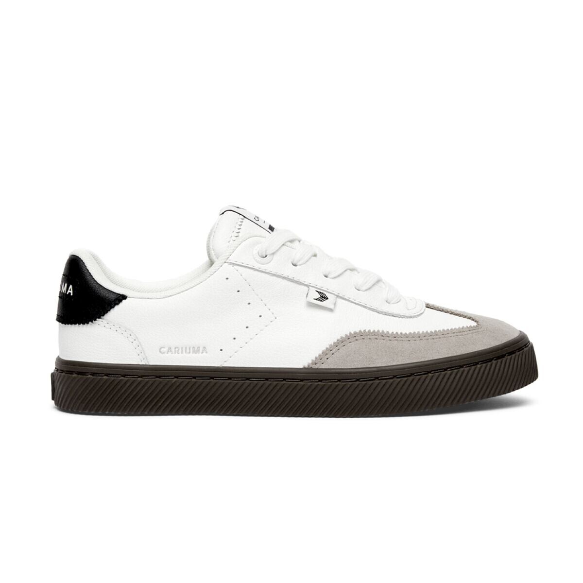 Pánské volnočasové boty Cariuma TOCA White Diamond Leather Cloud Grey Suede Sneaker