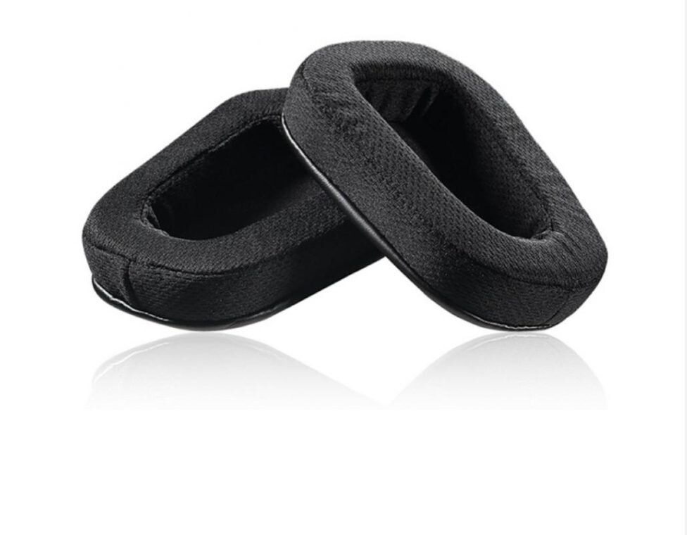 Náhradné náušníky pre slúchadlá Logitech G633 a G933 - Čierne, látkové