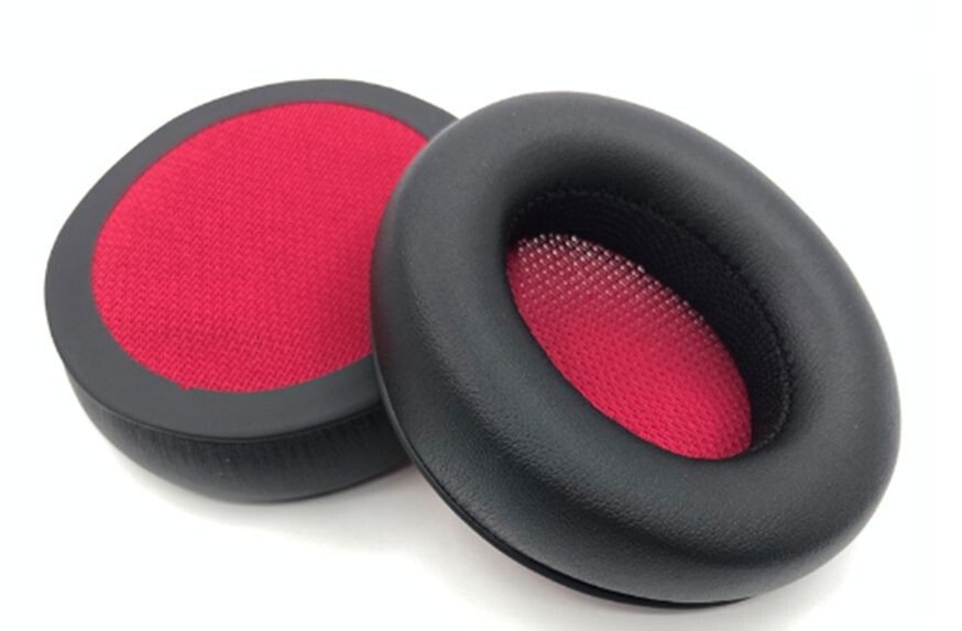 Náhradné náušníky pre slúchadlá Focal Listen Chic Wireless - Čierne s červeným vnútrom