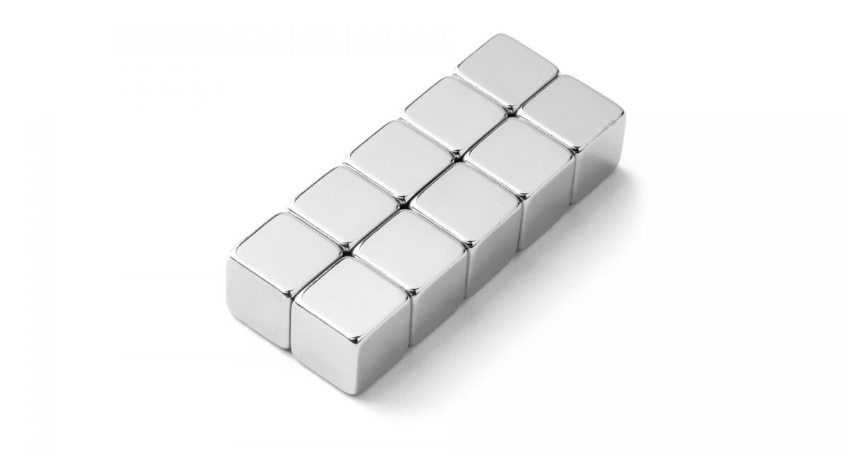 Neodymový magnet kocka 10x10x10 mm