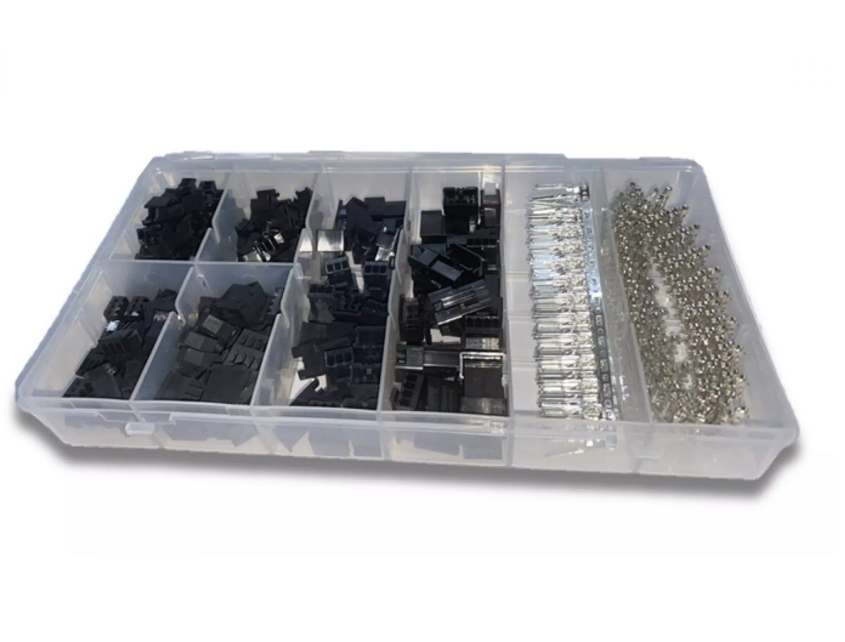 Sada SM 2,54 mm konektorov samica + samec 2, 3, 4Pin - 480 kusov