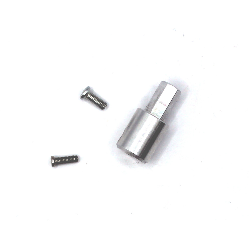 Šesťhranný náboj pre Mecanum kolesa, hliníkový so skrutkami