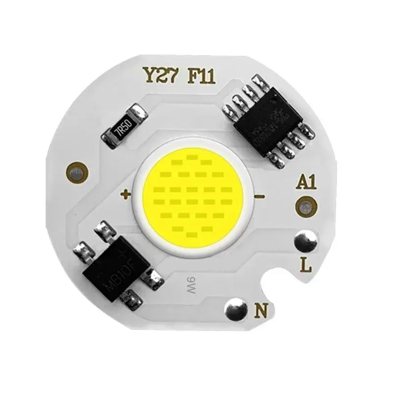 COB LED Dióda 7W, AC 220-240V, 820lm, Biela