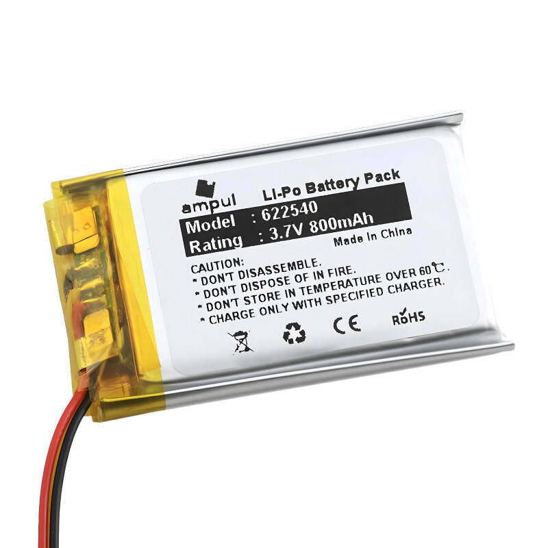 Li-Pol batéria 800mAh, 3.7V, 622540