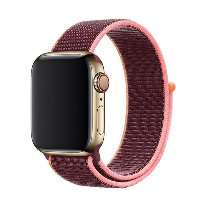 Marvelli - Nylonový remienok na Apple Watch - Plum Veľkosť: 42/44/45/46/49mm, Farba: Plum