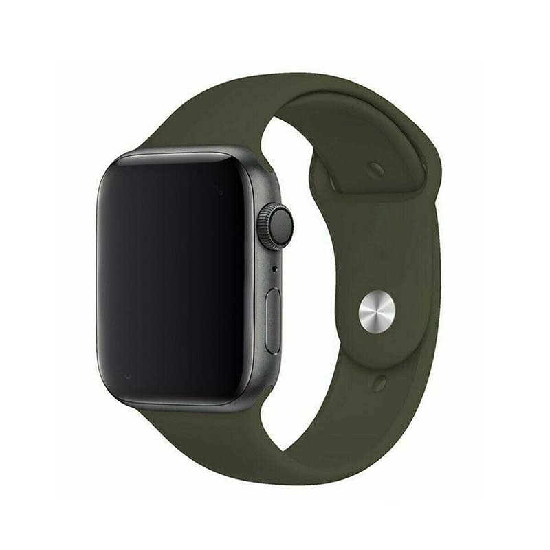 Marvelli - Jednofarebný remienok na Apple Watch - Olivový Veľkosť: 38/40/41/42mm, Obvod: M-L (stredný až väčší obvod zápästia), Farba: Khaki