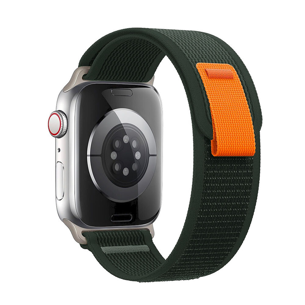 Trailový nylonový remienok na Apple Watch - Army Green Veľkosť: 42/44/45/46/49mm, Farba: Khaki