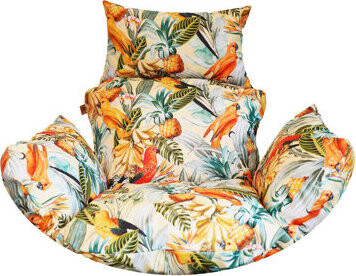 Blomster Vankúš na závesnú hojdačku kokón, papagáje