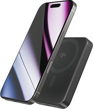 Epico UltraPack Qi2 10000 mAh Mag+ hliníková bezdrôtová powerbanka EM71b – čierna