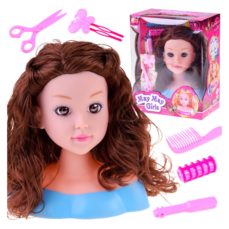 ZA5838 Hlava na česanie 20 cm – Šatýnka s kaderníckymi doplnkami