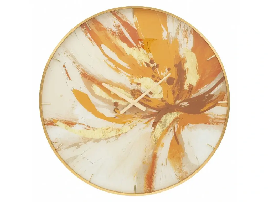 Nástěnné hodiny Glass Toply 80 cm vícebarevné/zlaté