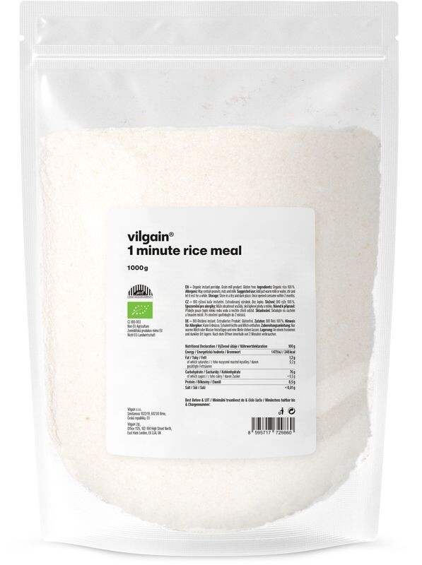 Vilgain Minútová ryžová kaša BIO – 1 000 g