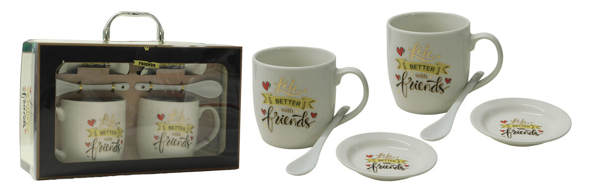 MAKRO - Sada priateľská 2ks, keramická