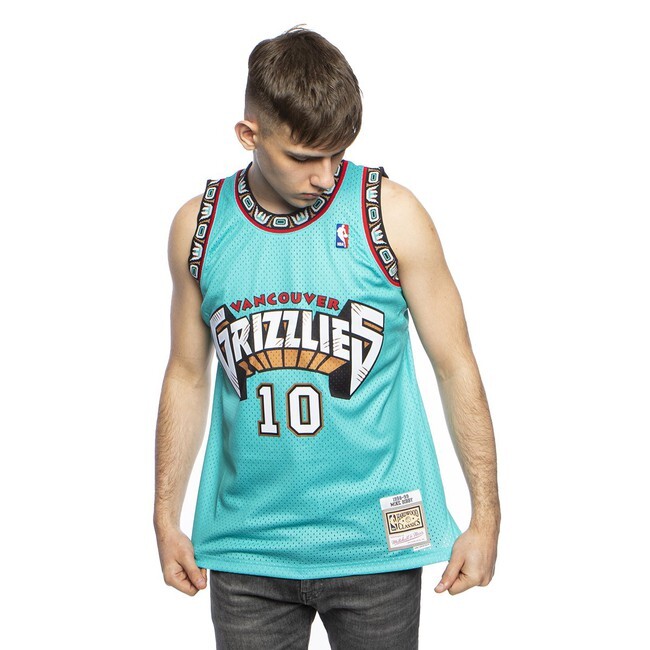 Mitchell & Ness Vancouver Grizzlies #10 Mike Bibby ocean Swingman Jersey - XS