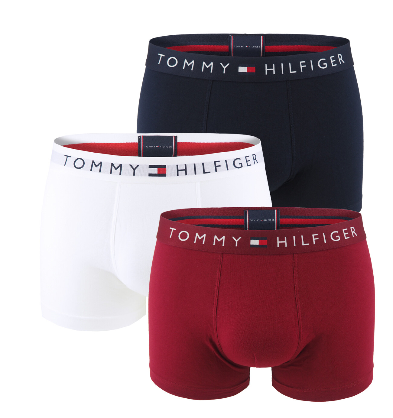 TOMMY HILFIGER - boxerky 3PACK TH original cotton signature classic core tones