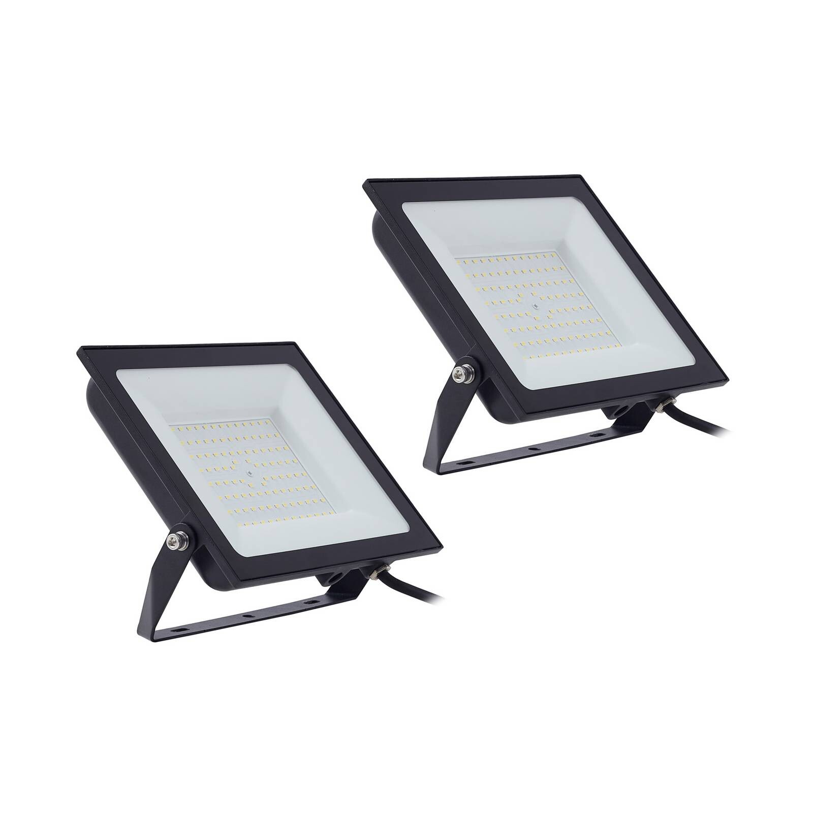 Prios LED reflektor vonkajší Maikel, 100 W, kov, sada 2 ks