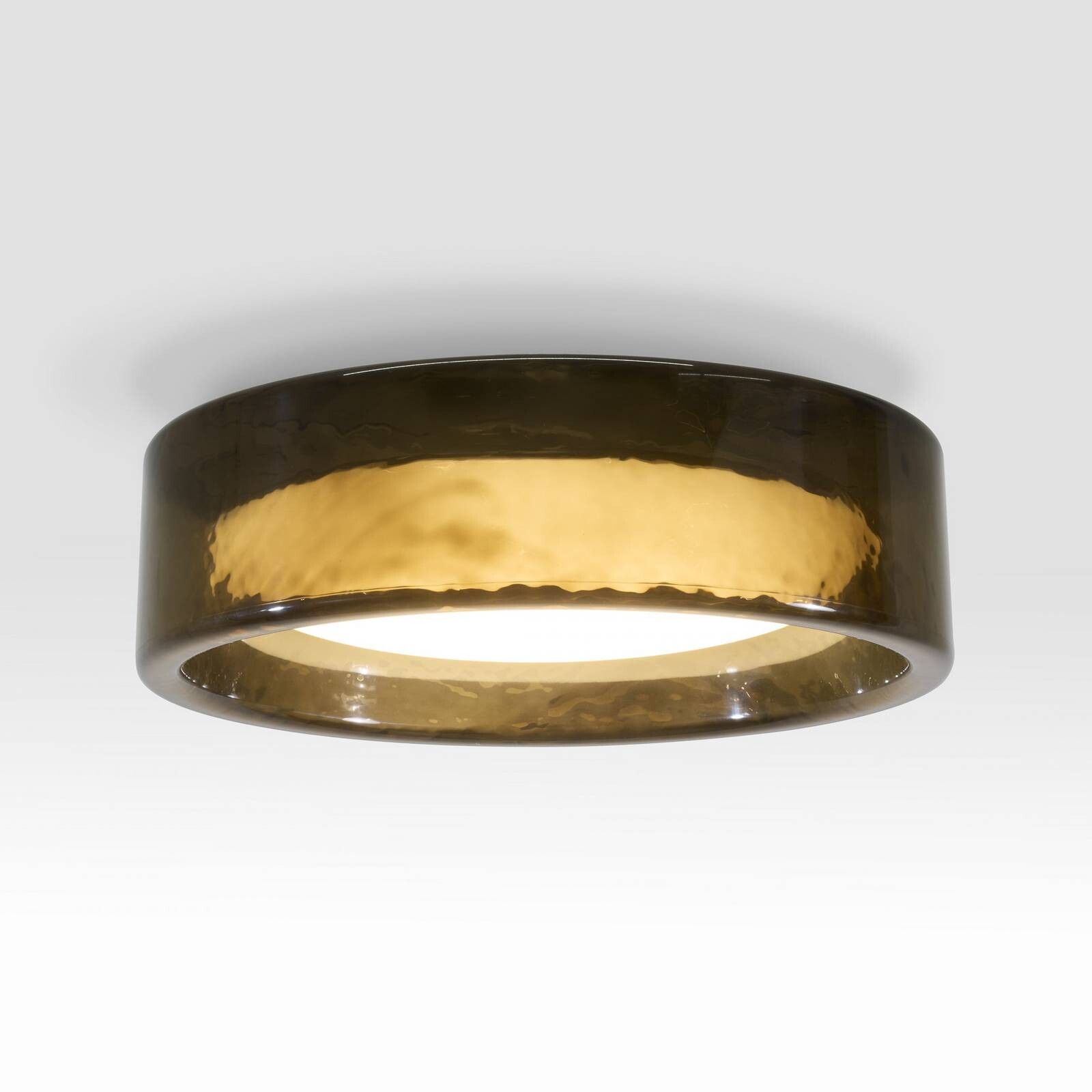 MARSET stropné LED svetlo Ringo, Ø 90 cm, tmavošedá farba