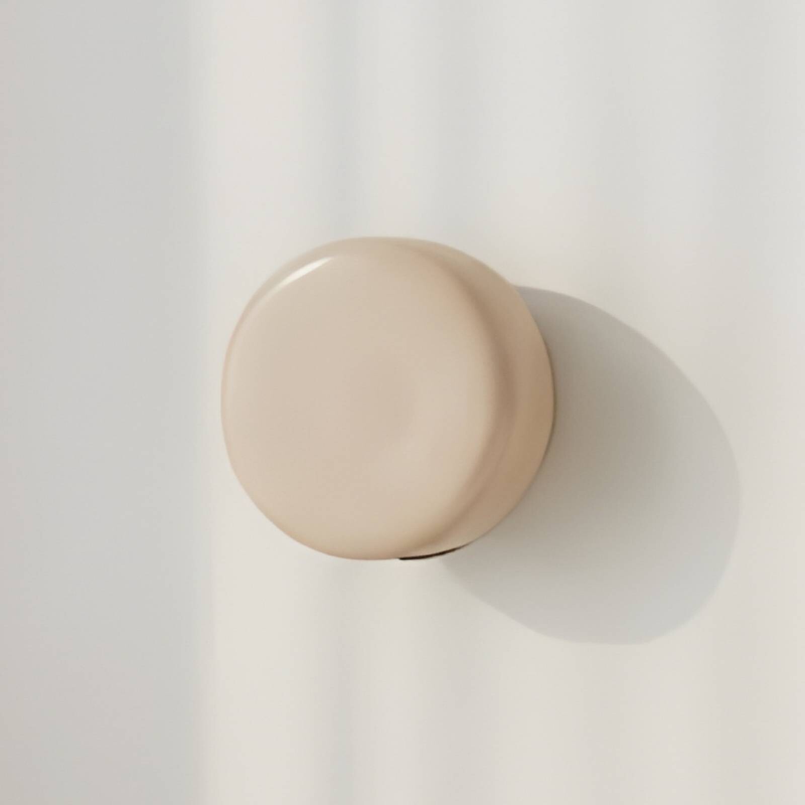 Nástenné svetlo BonBon, béžové, Ø 16 cm, sklo