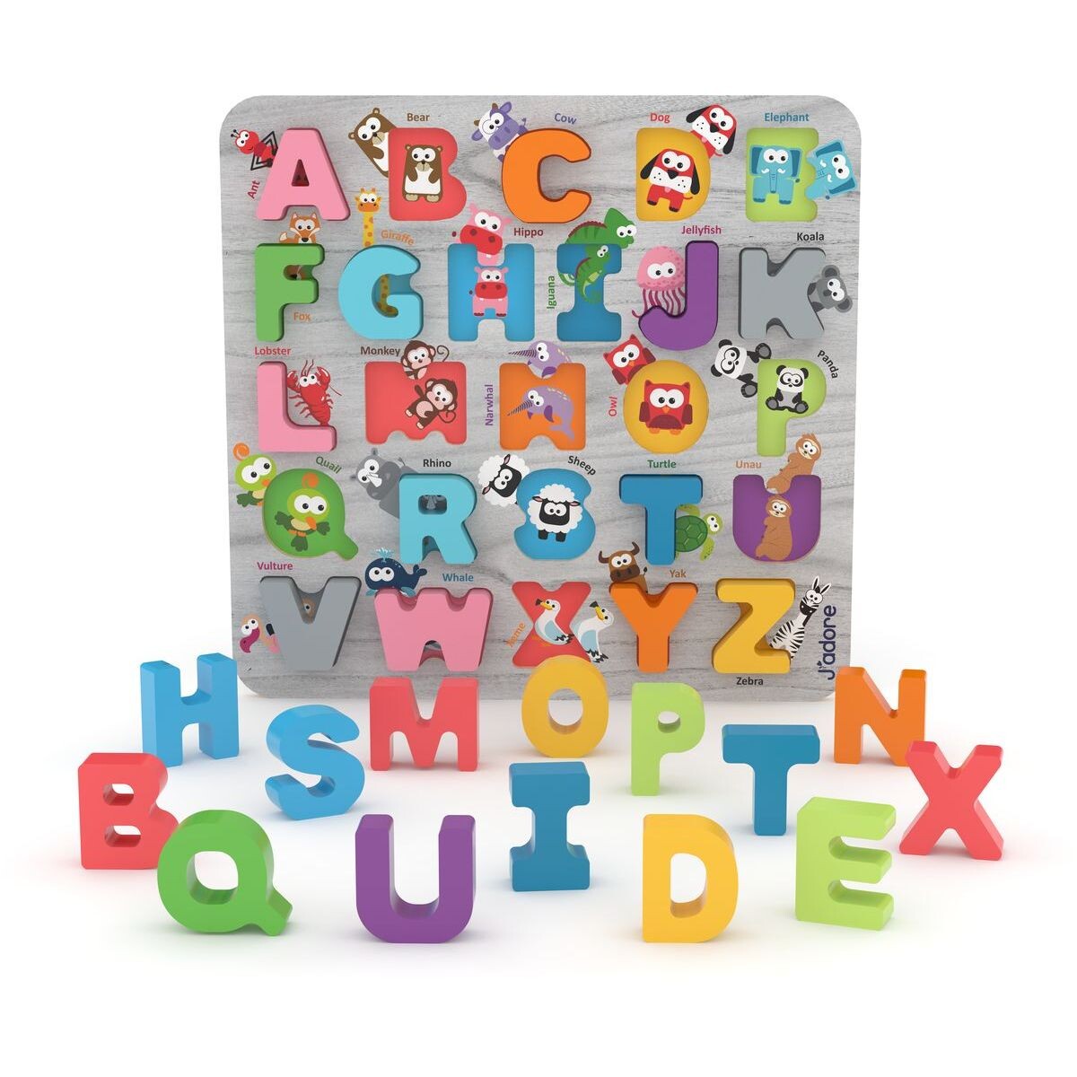 J'adore Vkladačka abeceda