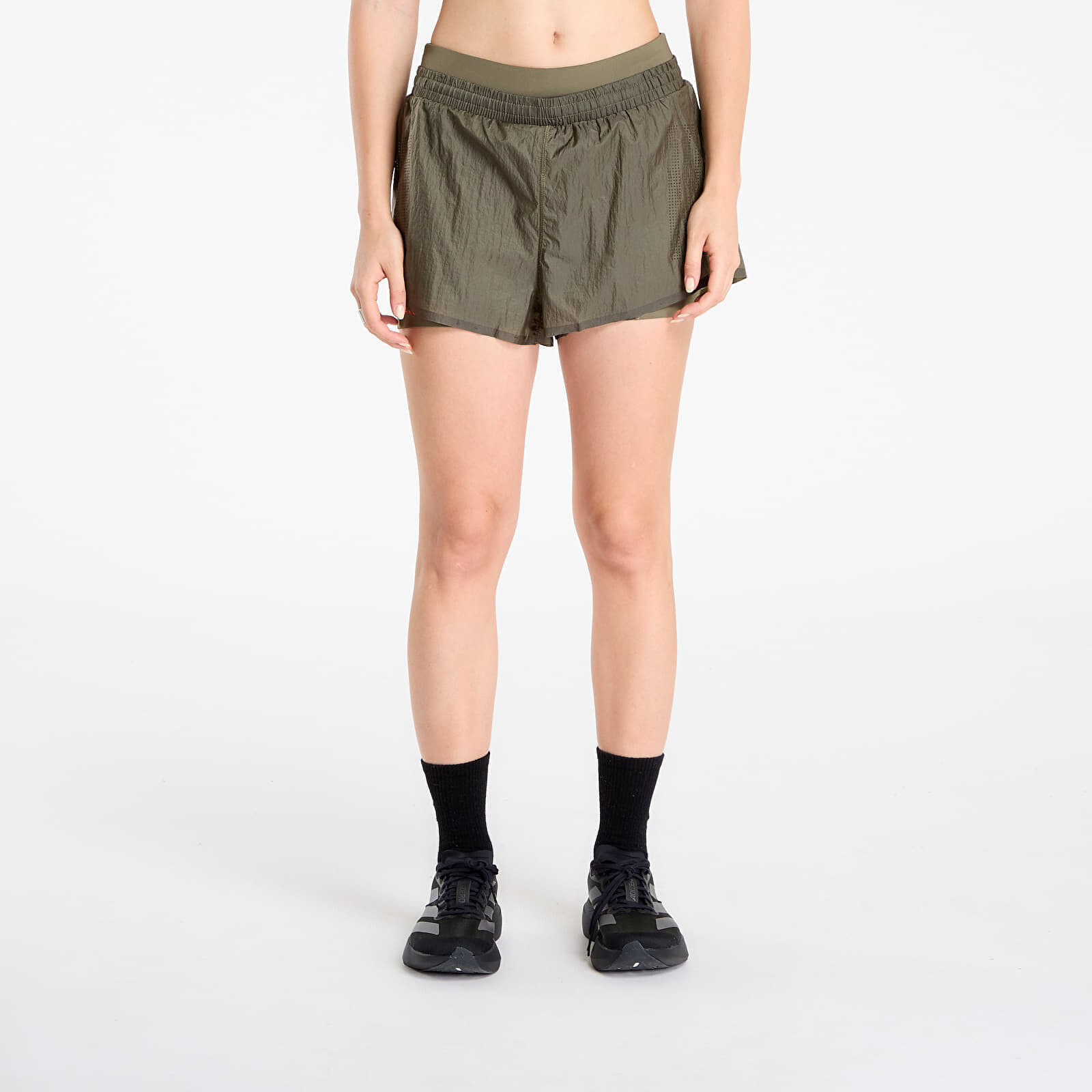 Šortky adidas Adi365 H.Koumori Running 2-In-1 Shorts Olive Strata XS