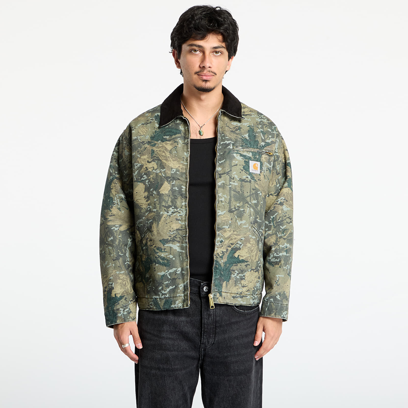Bunda Carhartt WIP OG Detroit Jacket Camo UNISEX Combi/ Green/ Black Stone Washed M