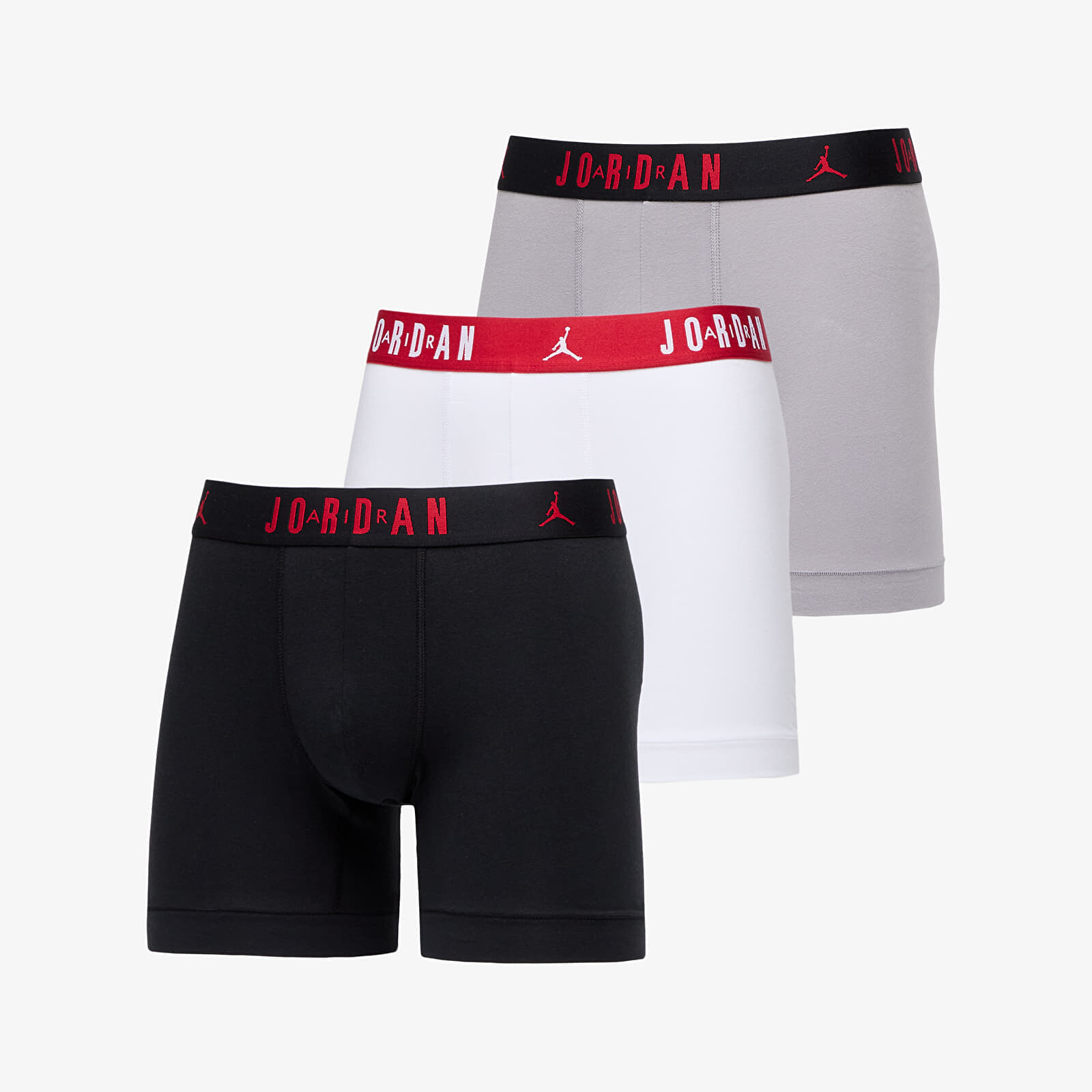 Boxerky Jordan Flight Cotton Core 3-Pack Boxer Brief Black/ White L