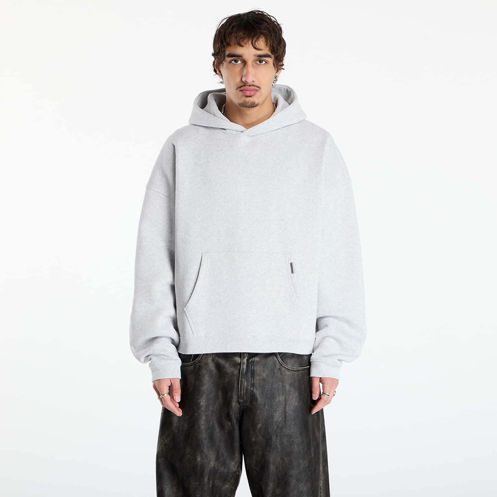 Mikina REPRESENT Initial Boxy Oversized Hoodie UNISEX Ice Grey Marl M