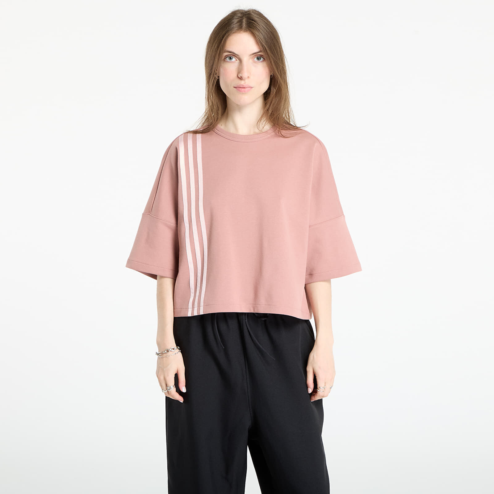 Tričko adidas Off Placed 3-Stripes T-Shirt Warm Clay XL