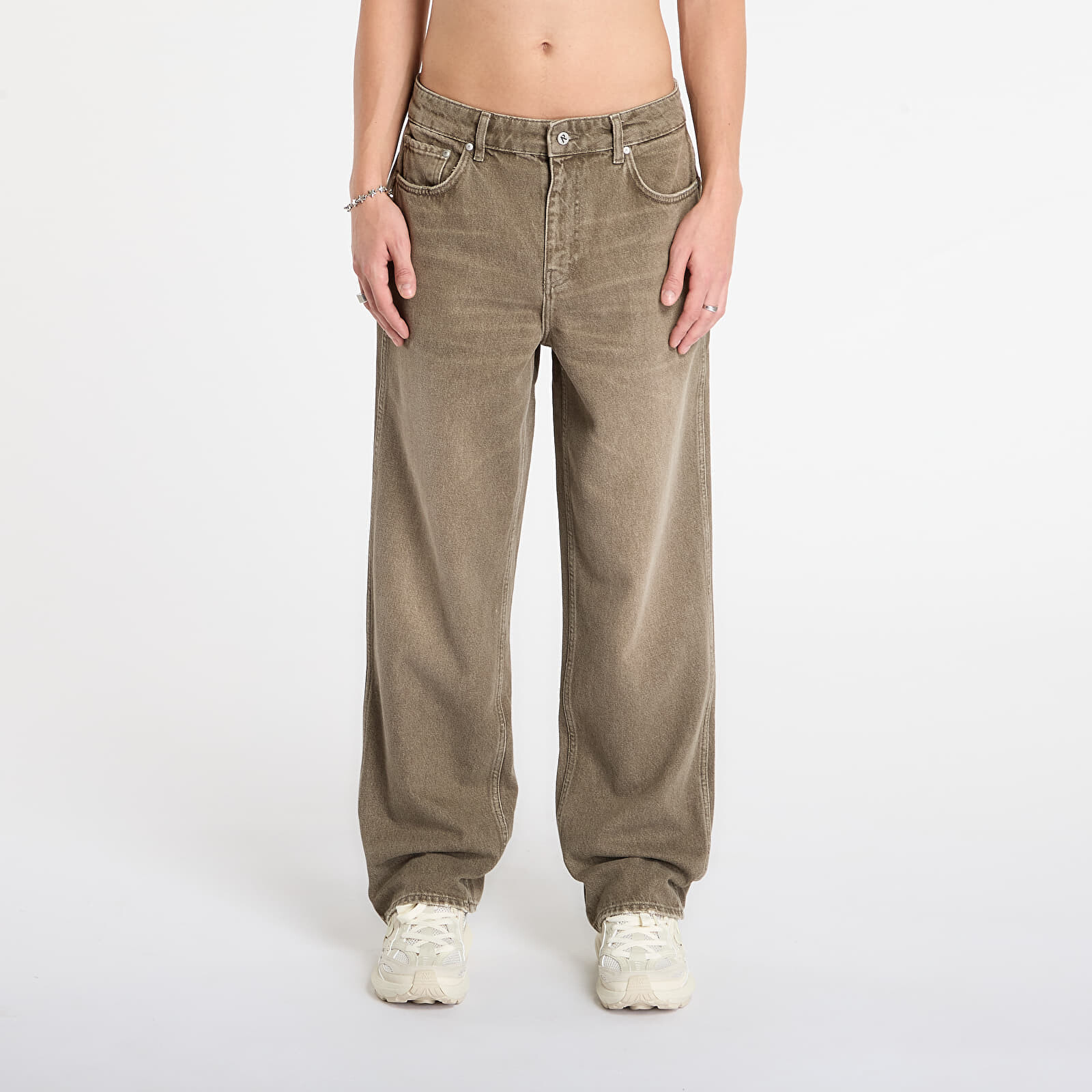 Džínsy REPRESENT R3 Baggy Denim Washed Olive 36