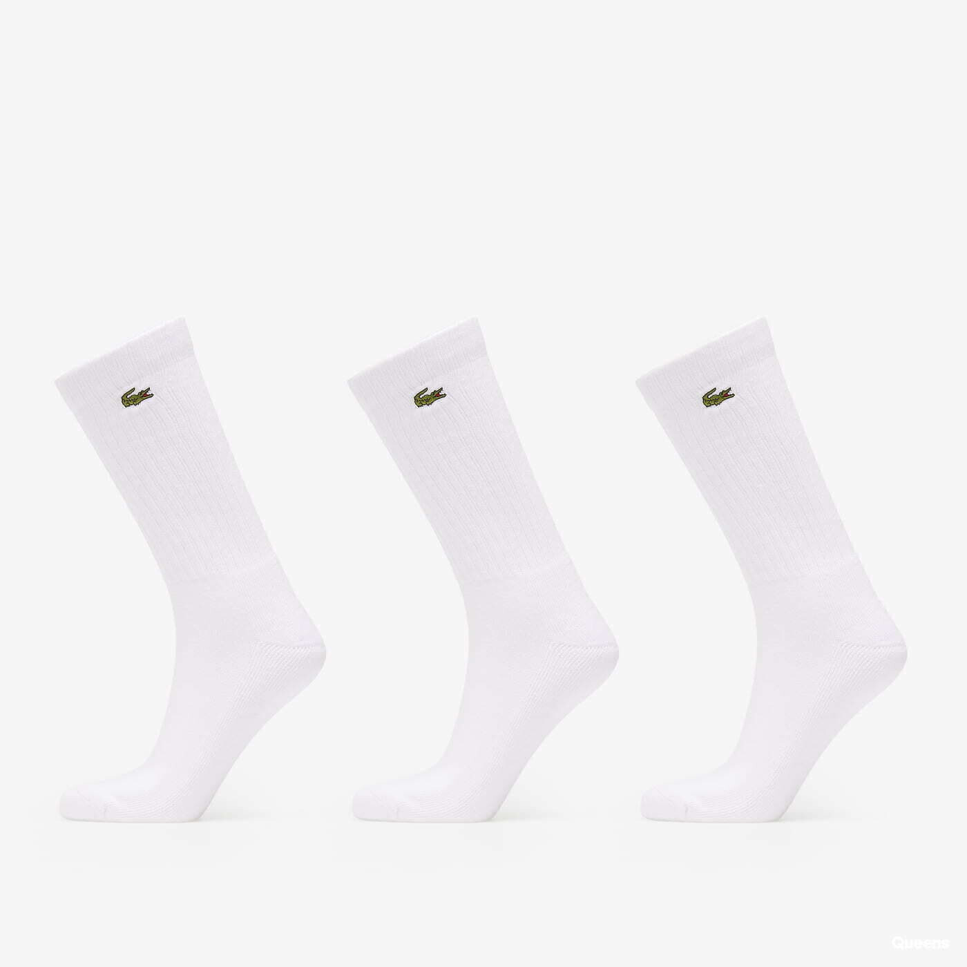 Ponožky LACOSTE Socks 3-Pack White 43-46