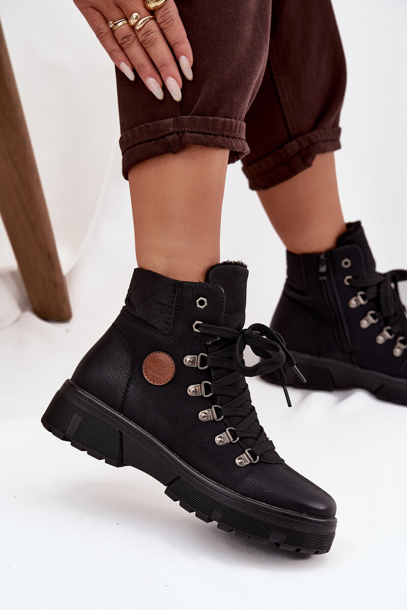 Dámske členkové trappers na platforme