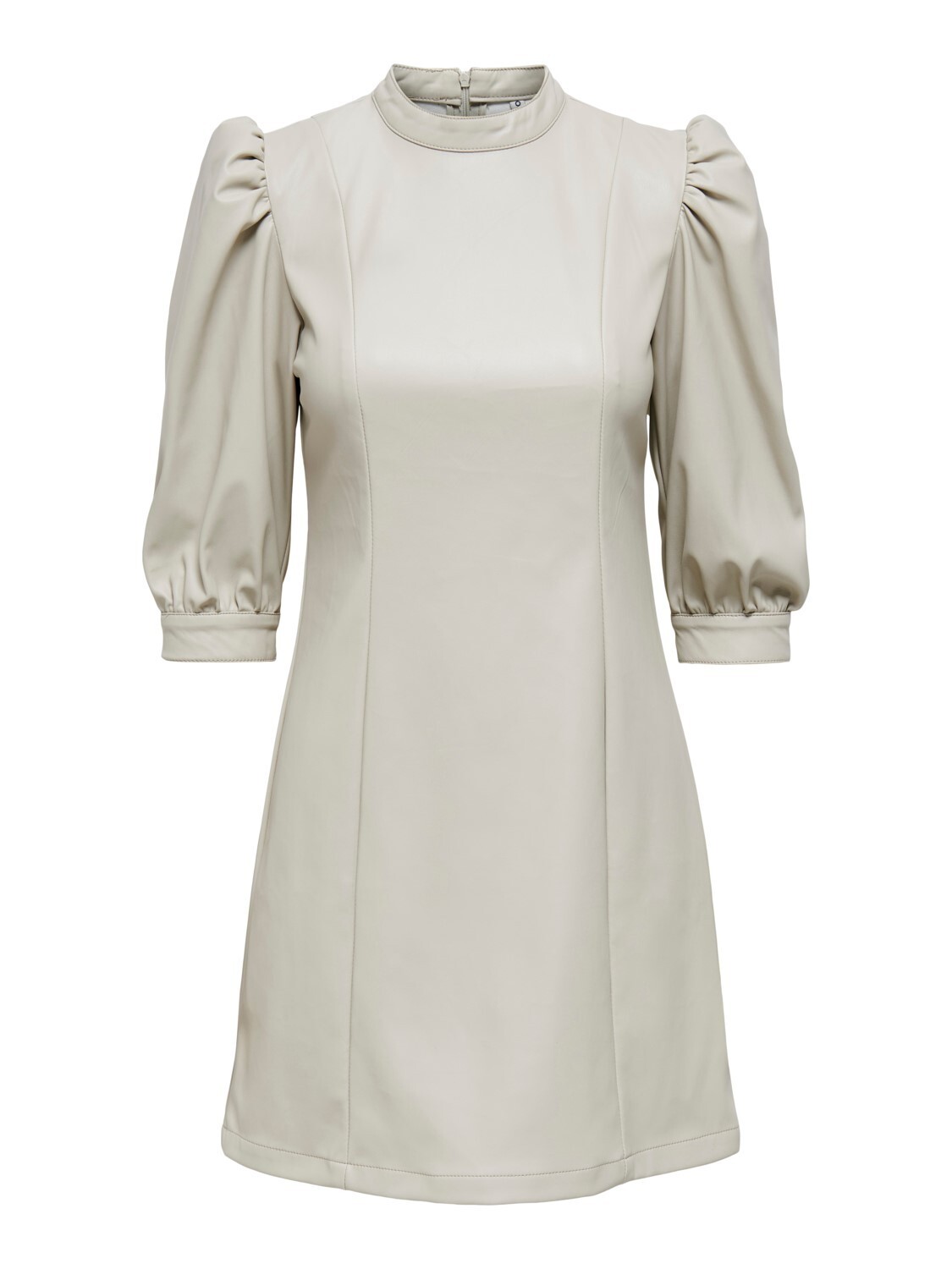 Krátke šaty s nariasenými rukávmi