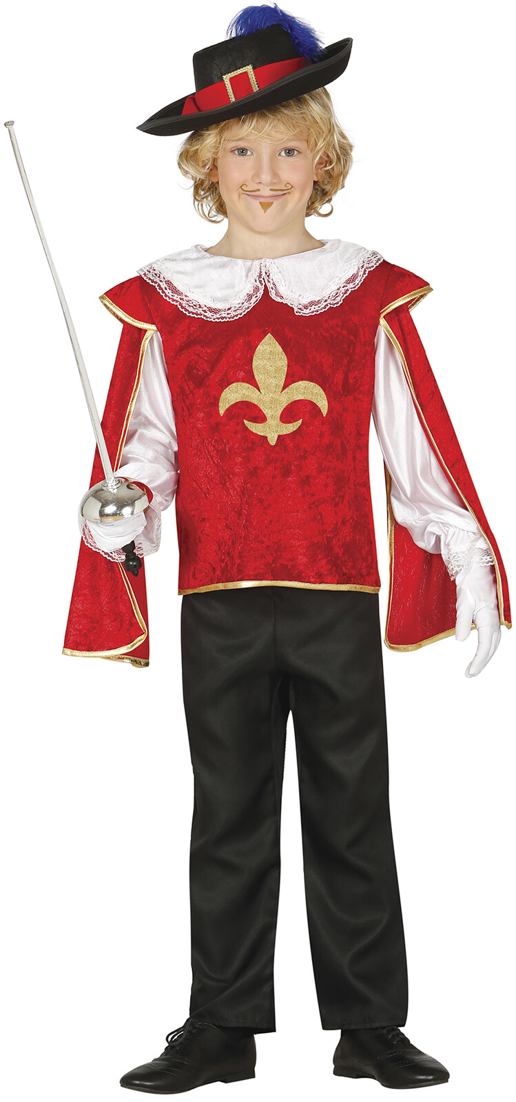 Guirca Detský kostým Mušketiera Veľkosť - deti: S: 101-109 cm