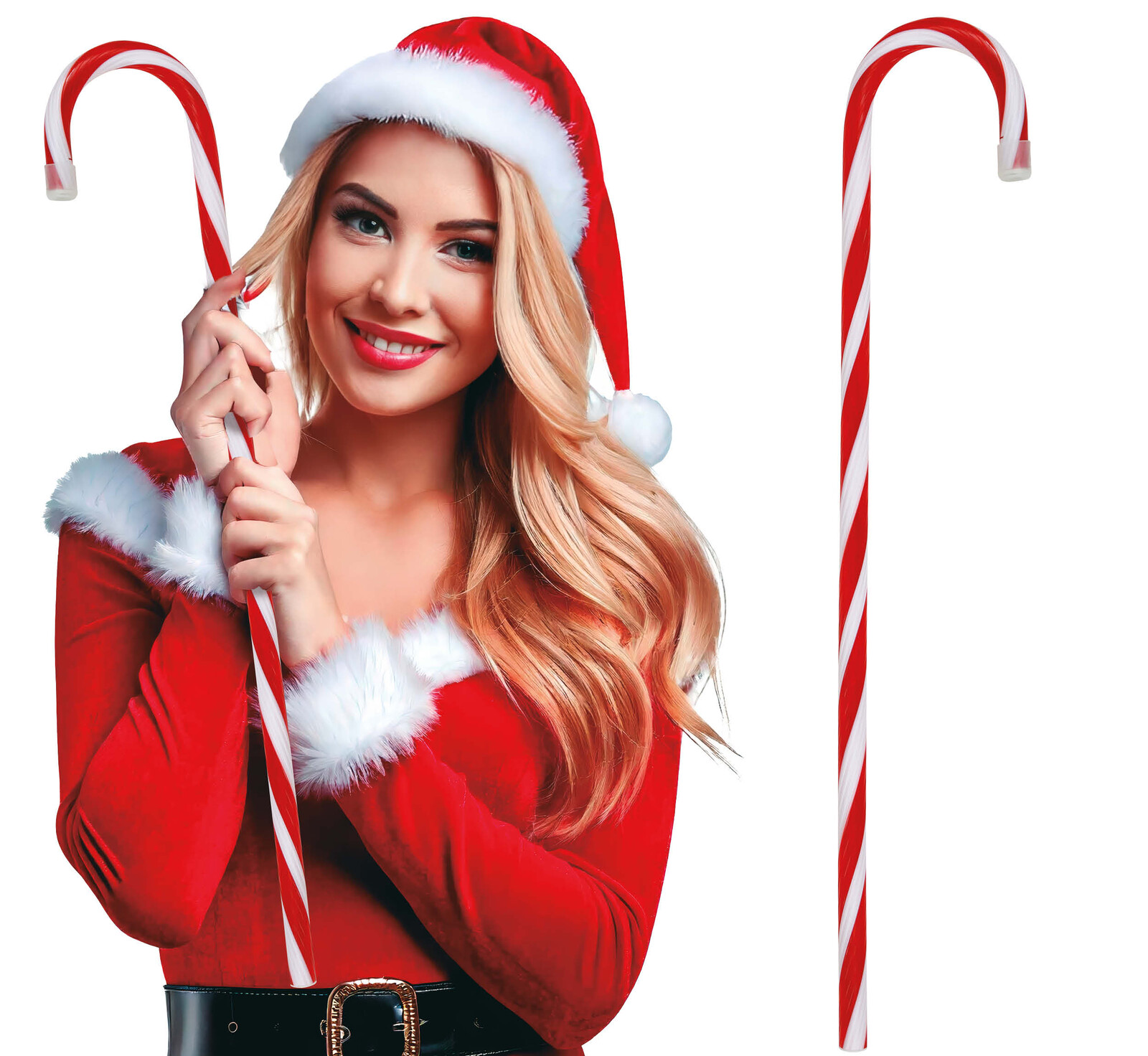 Guirca Vianočný doplnok - Cukrová palica 70 cm