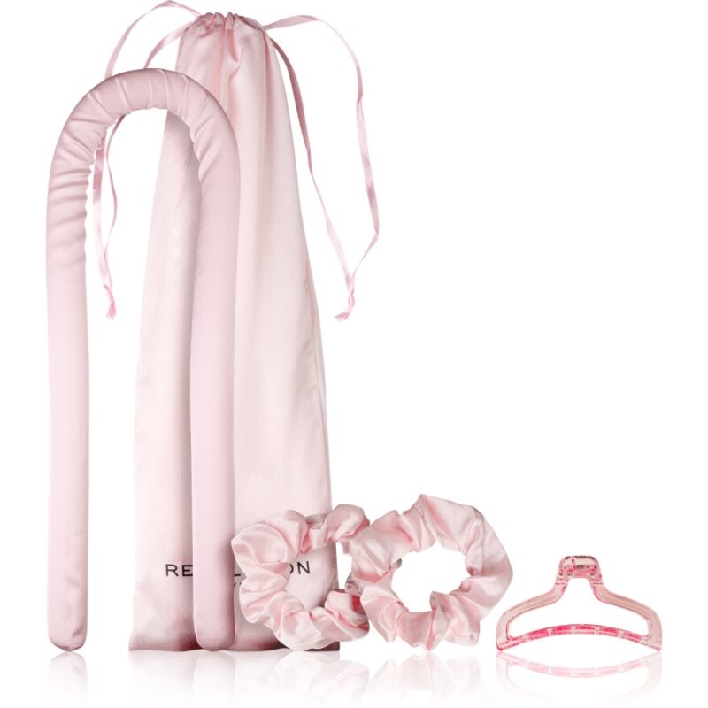 Revolution Haircare Curl Enhance darčeková sada pre vytvarovanie vĺn odtieň Pink 4 ks