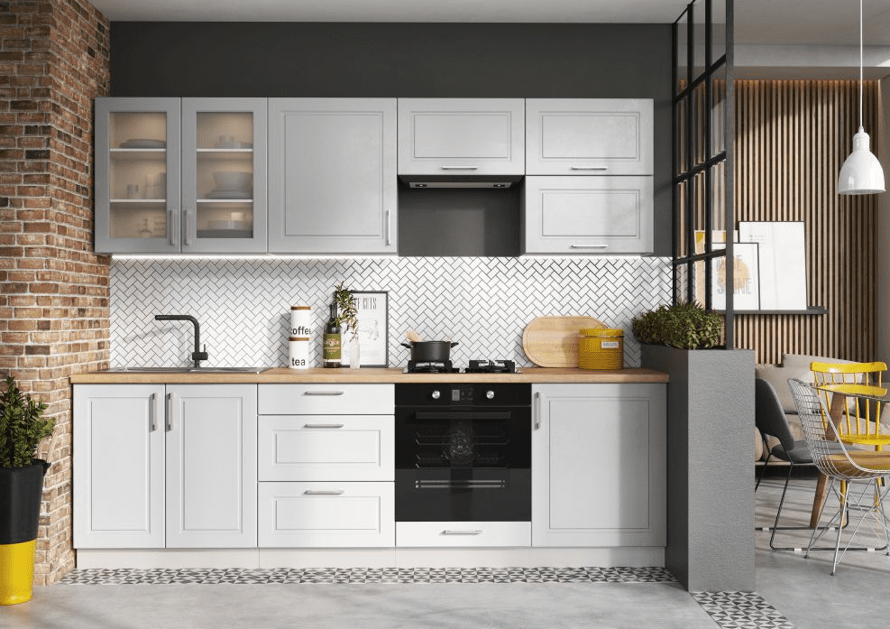 Artstolk Kuchynská linka NATALIA | sivá 260 cm