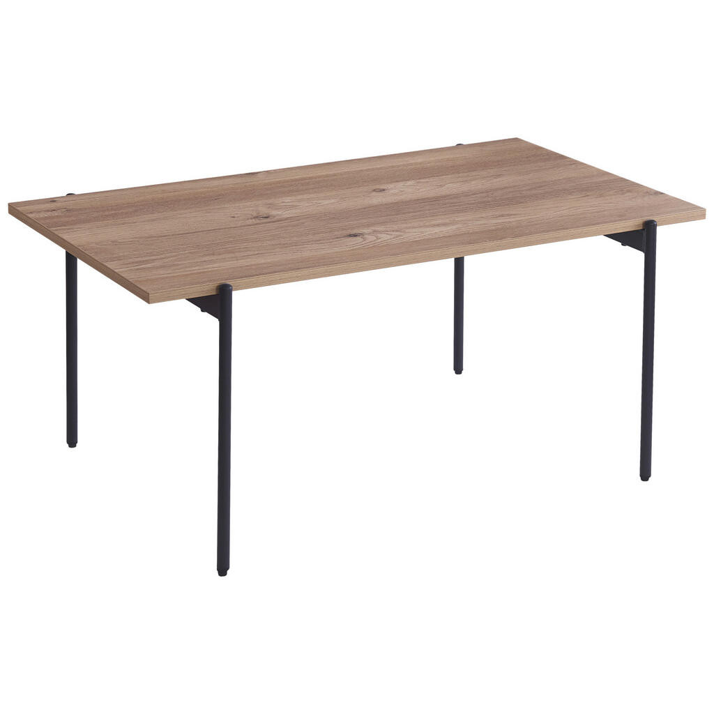 Ti'me KONFERENČNÝ STOLÍK, čierna, farba duba, kov, kompozitné drevo, 100/60/45 cm