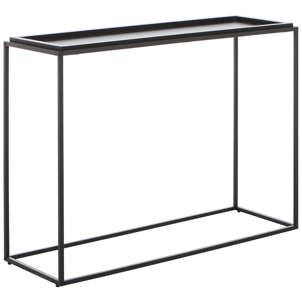 MID.YOU KONZOLOVÝ STOLÍK, čierna, kov, kompozitné drevo, 110/38/80 cm