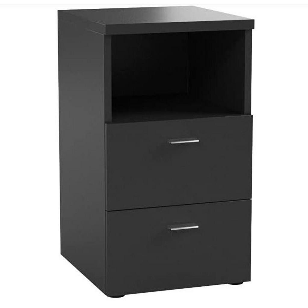 MID.YOU NOČNÝ STOLÍK, čierna, 35/62/40 cm