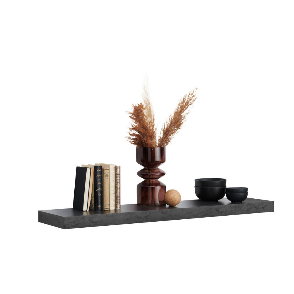 Xora NÁSTENNÁ POLICA, sivá, 110/5/25 cm