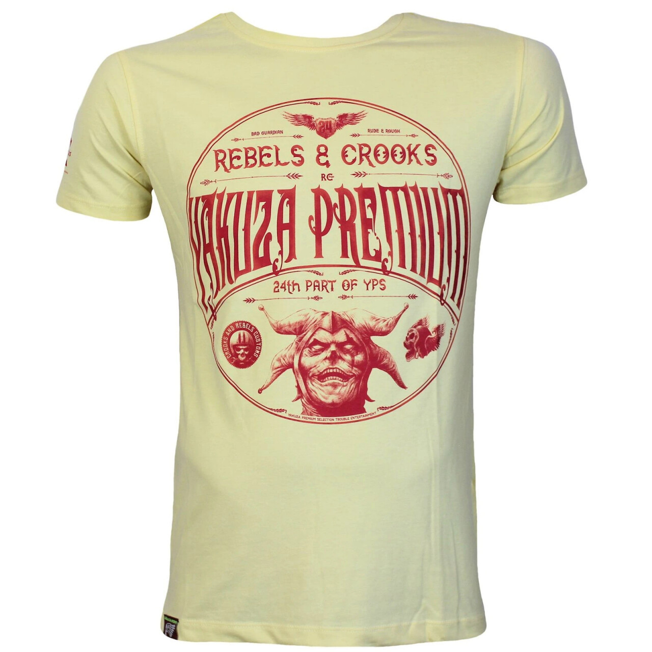 Tričko Yakuza Premium 24th Part of YPS - žlté, 4XL