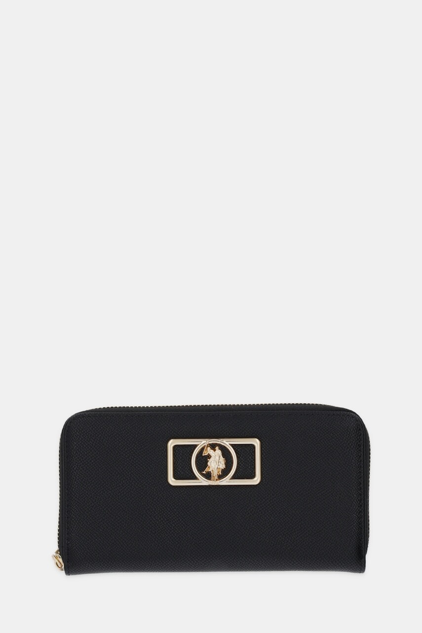 Peňaženka U.S. Polo Assn. Jones dámska, čierna farba, BEUJ88678WVP