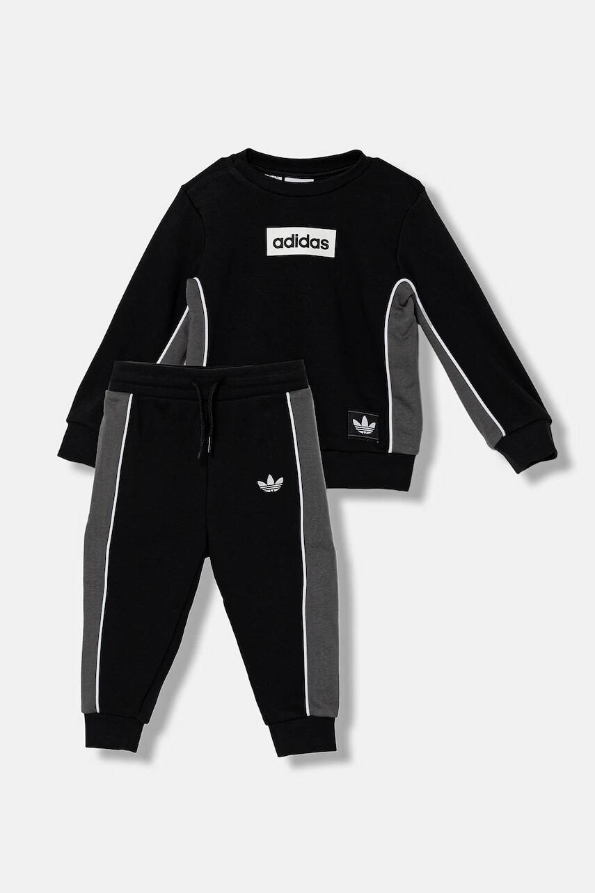 Tepláková súprava pre bábätká adidas Originals čierna farba, JX3873