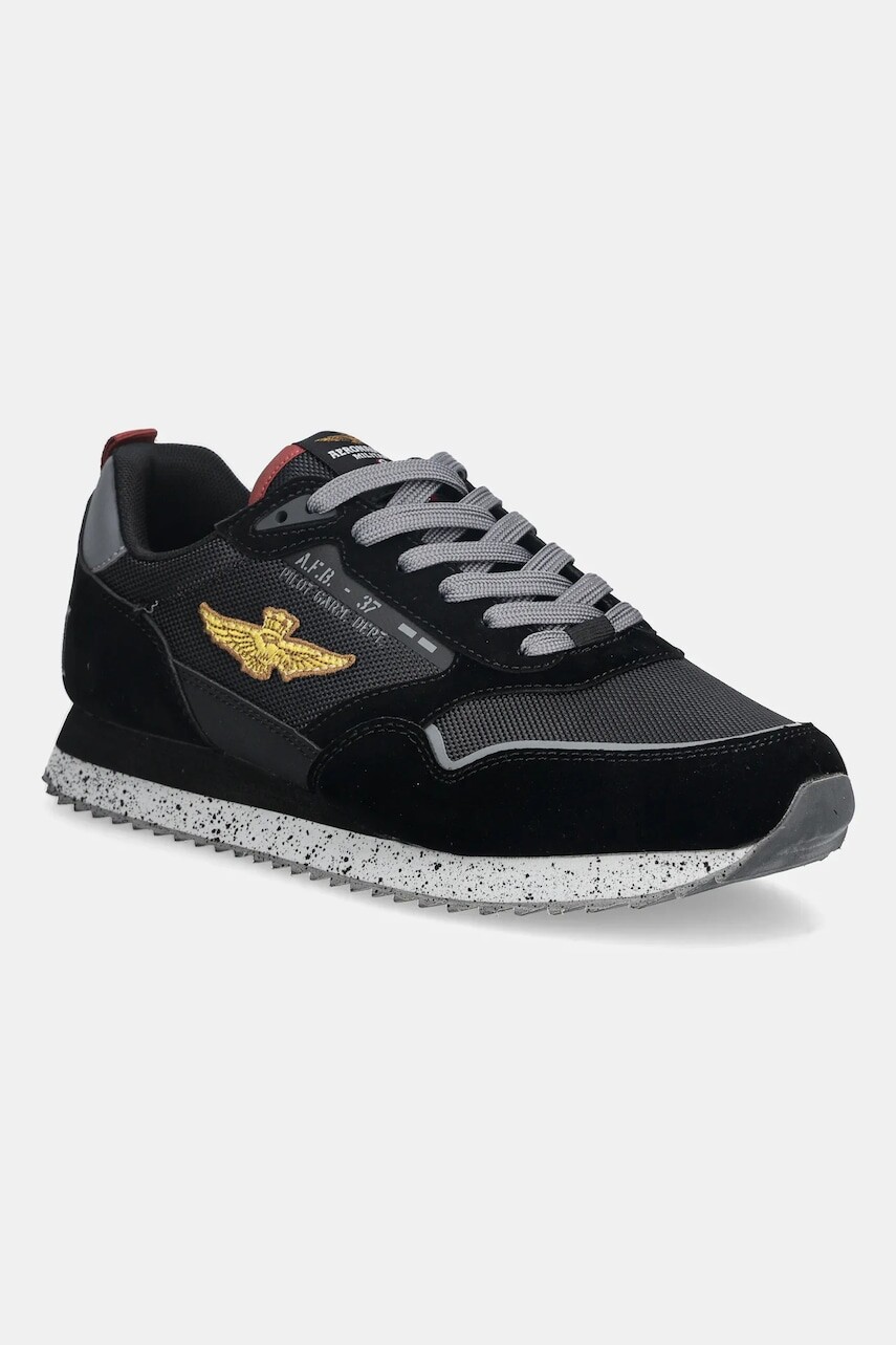 Tenisky Aeronautica Militare SNEAKERS čierna farba, 252SC0288UCT03545
