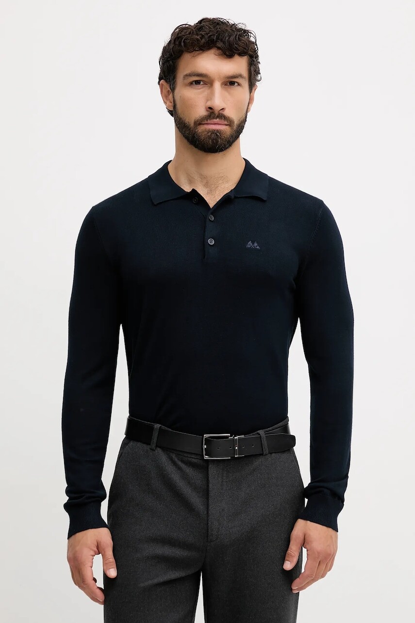 Sveter Lindbergh tmavomodrá farba, ľahké, 30-800144