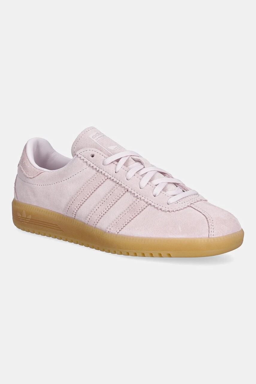 Semišové tenisky adidas Originals Bermuda ružová farba, JS3973