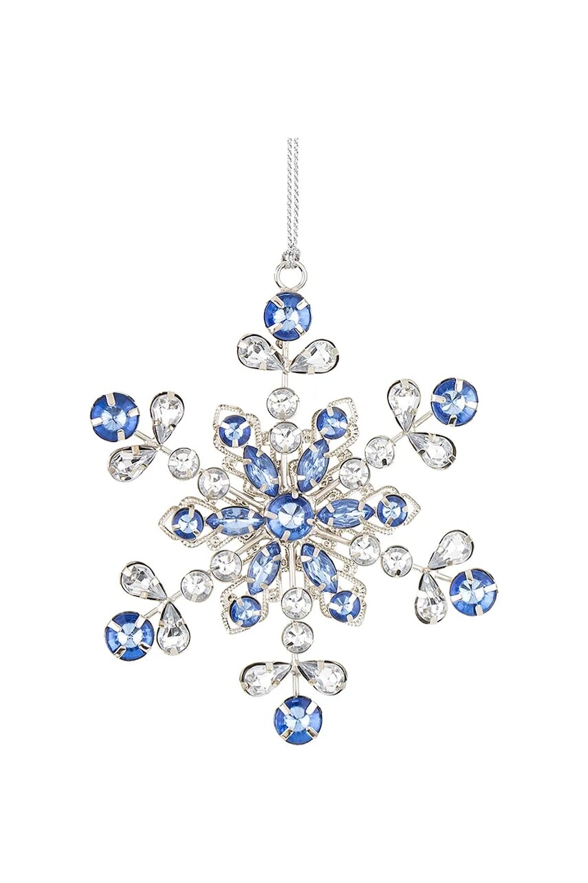 Závesná dekorácia 12 x 10 x 1 cm modrá farba