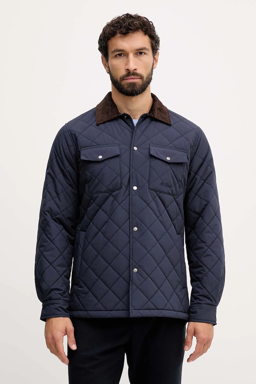 Bunda MC2 Saint Barth tmavomodrá farba, prechodná, BEX001